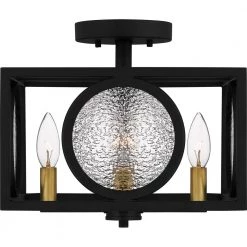 Chalamont 12 in. 4-Light Earth Black Semi-Flush Mount by Quoizel 14 Chalamont 12 in. 4-Light Earth Black Semi-Flush Mount by Quoizel -Quoizel Sales earth black quoizel flush mount lights cht1712ek 1f 1000