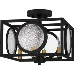 Chalamont 12 in. 4-Light Earth Black Semi-Flush Mount by Quoizel 12 Chalamont 12 in. 4-Light Earth Black Semi-Flush Mount by Quoizel -Quoizel Sales earth black quoizel flush mount lights cht1712ek c3 1000