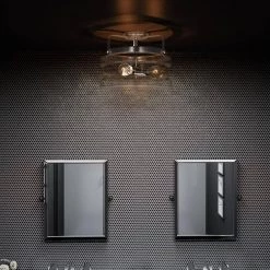 Danbury 3-Light Earth Black Semi-Flush Mount by Quoizel -Quoizel Sales earth black quoizel flush mount lights dny1714ek 44 1000