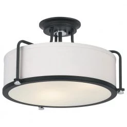 Rigel 17.5 in. 3-Light Earth Black Semi-Flush Mount by Quoizel 11 Rigel 17.5 in. 3-Light Earth Black Semi-Flush Mount by Quoizel -Quoizel Sales earth black quoizel flush mount lights qf1715ek 4f 1000