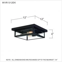 Westover 2-Light Earth Black Flush Mount with Clear Beveled Glass by Quoizel -Quoizel Sales earth black quoizel flush mount lights wvr1312ek 44 1000