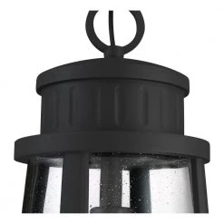 Dunham 1-Light Earth Black Outdoor Pendant Light by Quoizel -Quoizel Sales earth black quoizel outdoor pendant lights dnm1910ek 44 1000