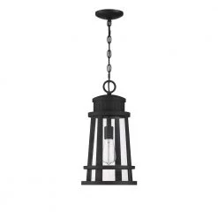 Dunham 1-Light Earth Black Outdoor Pendant Light by Quoizel -Quoizel Sales earth black quoizel outdoor pendant lights dnm1910ek c3 1000