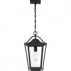 Dunham 1-Light Earth Black Outdoor Pendant Light by Quoizel -Quoizel Sales earth black quoizel outdoor pendant lights drs1911ek 44 1000