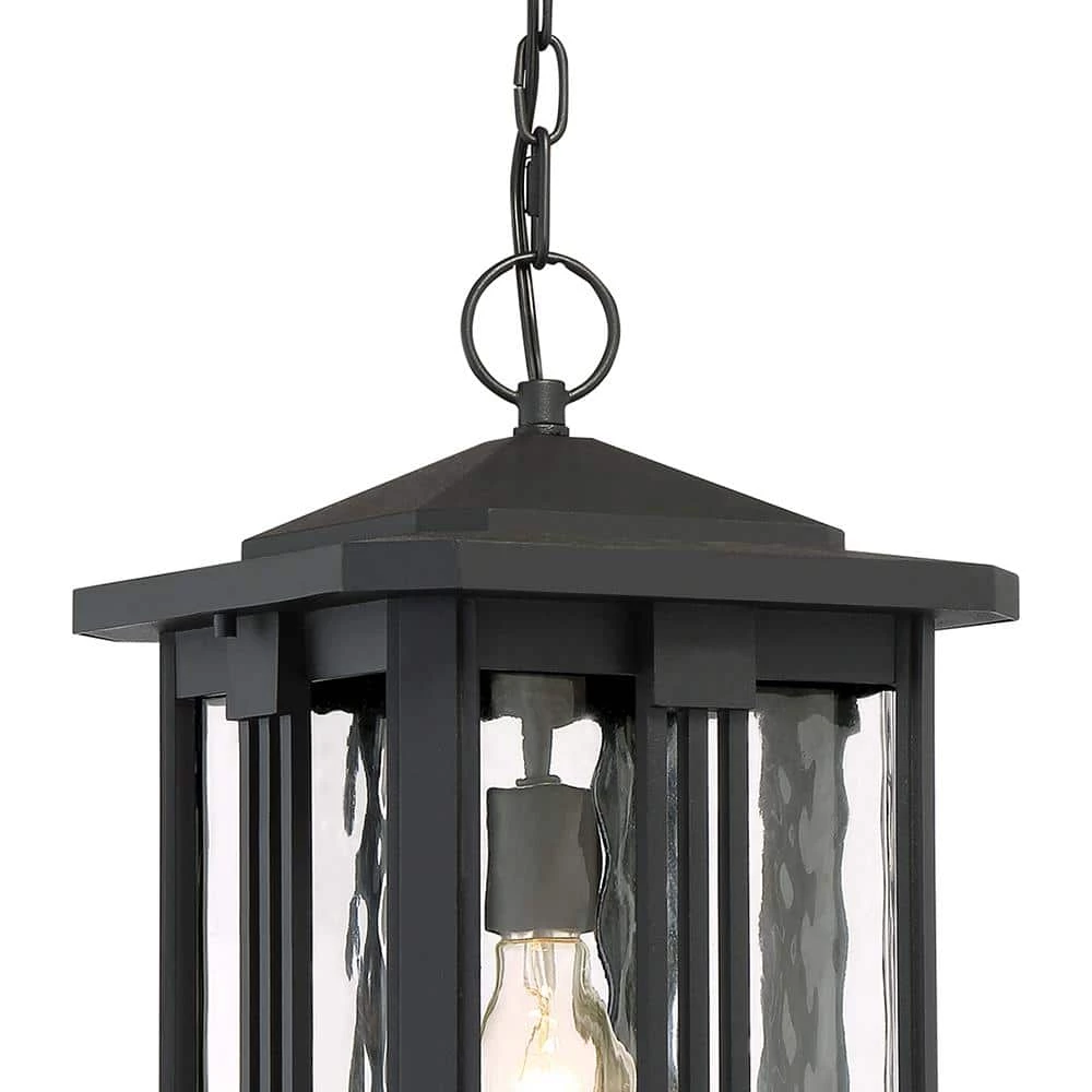 Everglade 1-Light Black Outdoor Pendant Light by Quoizel 4 Everglade 1-Light Black Outdoor Pendant Light by Quoizel - Image 2