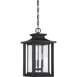 Wakefield 3-Light Black Outdoor Pendant Light by Quoizel -Quoizel Sales earth black quoizel outdoor pendant lights wkf1911ek c3 1000