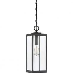 Westover 1-Light Black Outdoor Pendant Light by Quoizel -Quoizel Sales earth black quoizel outdoor pendant lights wvr1907ek c3 1000