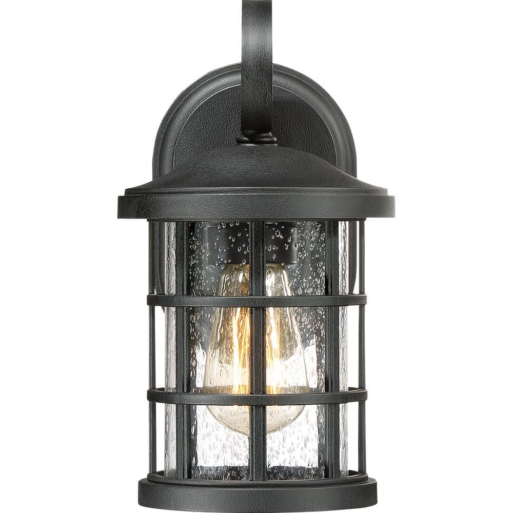 Crusade 1-Light Black Outdoor Wall Lantern Sconce by Quoizel 7 Crusade 1-Light Black Outdoor Wall Lantern Sconce by Quoizel - Image 5