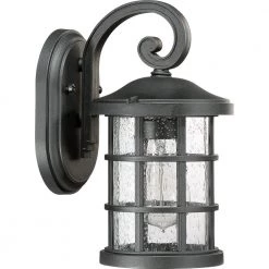 Crusade 1-Light Black Outdoor Wall Lantern Sconce by Quoizel 11 Crusade 1-Light Black Outdoor Wall Lantern Sconce by Quoizel -Quoizel Sales earth black quoizel outdoor sconces cse8406ek c3 1000