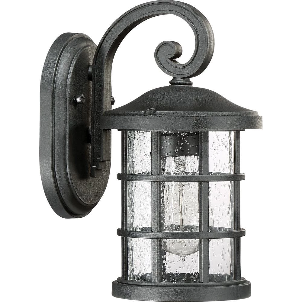 Crusade 1-Light Black Outdoor Wall Lantern Sconce by Quoizel 6 Crusade 1-Light Black Outdoor Wall Lantern Sconce by Quoizel - Image 4