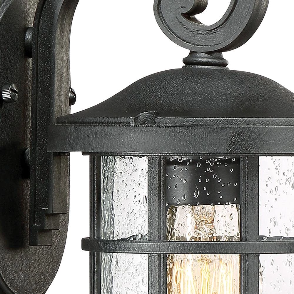 Crusade 1-Light Black Outdoor Wall Lantern Sconce by Quoizel 4 Crusade 1-Light Black Outdoor Wall Lantern Sconce by Quoizel - Image 2