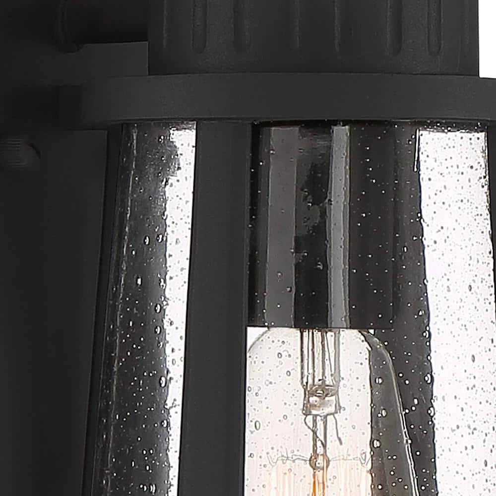 Dunham 1-Light Black Outdoor Wall Lantern Sconce by Quoizel 5 Dunham 1-Light Black Outdoor Wall Lantern Sconce by Quoizel - Image 3