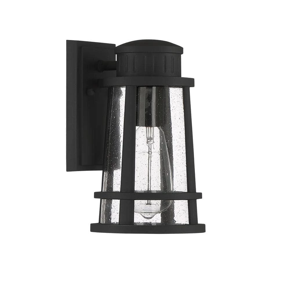 Dunham 1-Light Black Outdoor Wall Lantern Sconce by Quoizel 7 Dunham 1-Light Black Outdoor Wall Lantern Sconce by Quoizel - Image 5