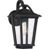 Darius 1-Light Black Outdoor Wall Lantern Sconce by Quoizel -Quoizel Sales earth black quoizel outdoor sconces drs8409ek 64 1000