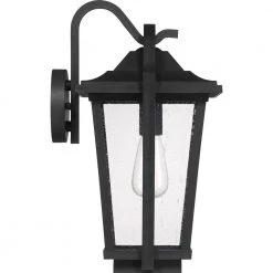 Darius 1-Light Black Outdoor Wall Lantern Sconce by Quoizel 16 Darius 1-Light Black Outdoor Wall Lantern Sconce by Quoizel -Quoizel Sales earth black quoizel outdoor sconces drs8411ek 1f 1000