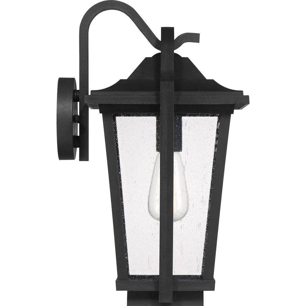Darius 1-Light Black Outdoor Wall Lantern Sconce by Quoizel 9 Darius 1-Light Black Outdoor Wall Lantern Sconce by Quoizel - Image 7