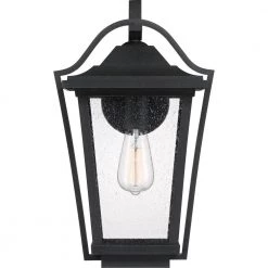 Darius 1-Light Black Outdoor Wall Lantern Sconce by Quoizel 15 Darius 1-Light Black Outdoor Wall Lantern Sconce by Quoizel -Quoizel Sales earth black quoizel outdoor sconces drs8411ek 4f 1000