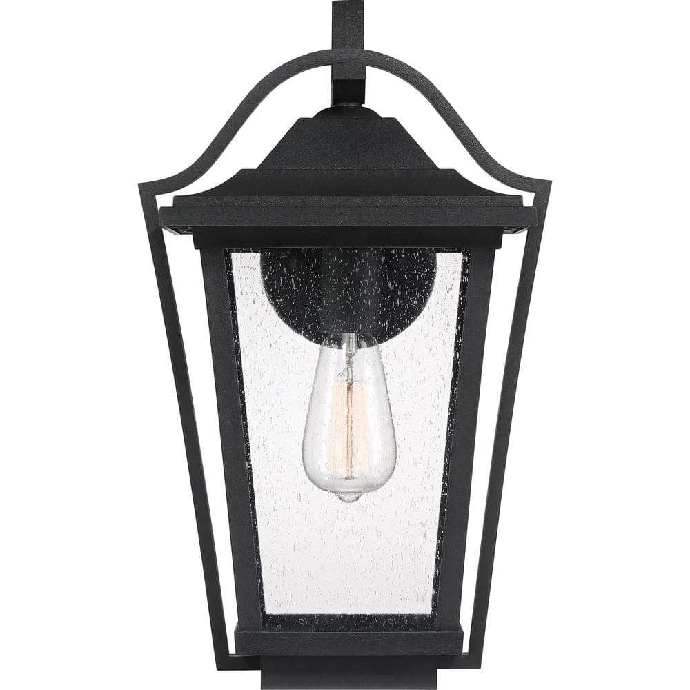 Darius 1-Light Black Outdoor Wall Lantern Sconce by Quoizel 8 Darius 1-Light Black Outdoor Wall Lantern Sconce by Quoizel - Image 6