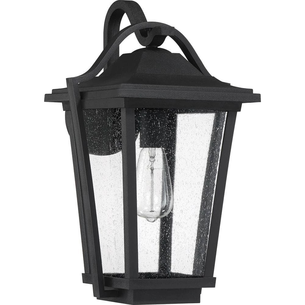 Darius 1-Light Black Outdoor Wall Lantern Sconce by Quoizel 7 Darius 1-Light Black Outdoor Wall Lantern Sconce by Quoizel - Image 5