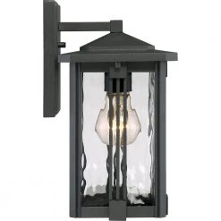 Everglade 1-Light Black Outdoor Wall Lantern Sconce by Quoizel 11 Everglade 1-Light Black Outdoor Wall Lantern Sconce by Quoizel -Quoizel Sales earth black quoizel outdoor sconces evg8407ek 1f 1000