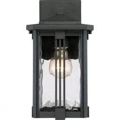 Everglade 1-Light Black Outdoor Wall Lantern Sconce by Quoizel 10 Everglade 1-Light Black Outdoor Wall Lantern Sconce by Quoizel -Quoizel Sales earth black quoizel outdoor sconces evg8407ek 4f 1000