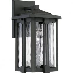 Everglade 1-Light Black Outdoor Wall Lantern Sconce by Quoizel 9 Everglade 1-Light Black Outdoor Wall Lantern Sconce by Quoizel -Quoizel Sales earth black quoizel outdoor sconces evg8407ek c3 1000