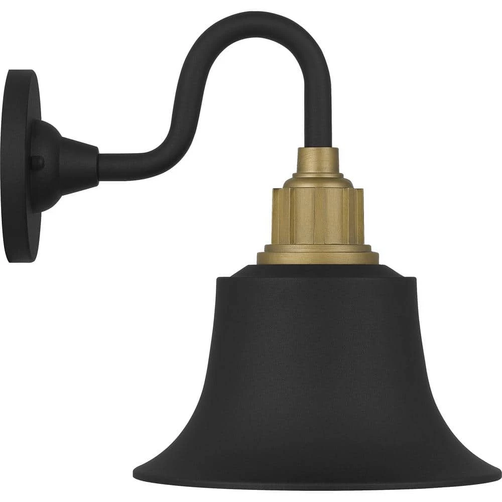 Nocturne 9 in. 1-Light Earth Black Outdoor Wall Lantern Sconce by Quoizel 11 Nocturne 9 in. 1-Light Earth Black Outdoor Wall Lantern Sconce by Quoizel - Image 9