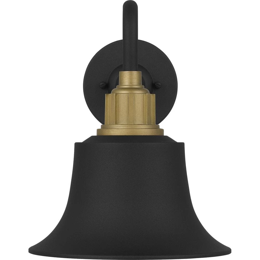 Nocturne 9 in. 1-Light Earth Black Outdoor Wall Lantern Sconce by Quoizel 10 Nocturne 9 in. 1-Light Earth Black Outdoor Wall Lantern Sconce by Quoizel - Image 8