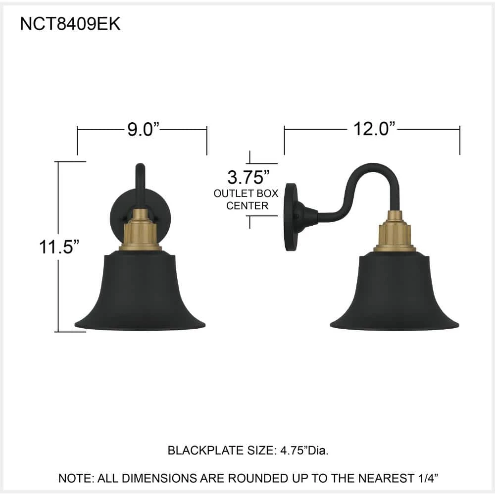 Nocturne 9 in. 1-Light Earth Black Outdoor Wall Lantern Sconce by Quoizel 13 Nocturne 9 in. 1-Light Earth Black Outdoor Wall Lantern Sconce by Quoizel - Image 11