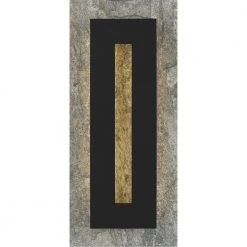 Tate 8 in. Earth Black LED Outdoor Wall Lantern Sconce by Quoizel -Quoizel Sales earth black quoizel outdoor sconces tte8308ek 4f 1000