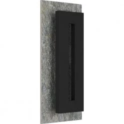 Tate 8 in. Earth Black LED Outdoor Wall Lantern Sconce by Quoizel -Quoizel Sales earth black quoizel outdoor sconces tte8308ek c3 1000