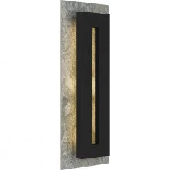 Tate 8 in. Earth Black LED Outdoor Wall Lantern Sconce by Quoizel