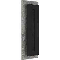 Tate 8 in. Earth Black LED Outdoor Wall Lantern Sconce by Quoizel -Quoizel Sales earth black quoizel outdoor sconces tte8408ek c3 1000
