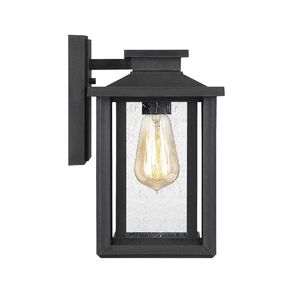 Wakefield 1-Light Earth Black Outdoor Wall Lantern Sconce by Quoizel 8 Wakefield 1-Light Earth Black Outdoor Wall Lantern Sconce by Quoizel - Image 6