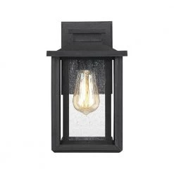 Wakefield 1-Light Earth Black Outdoor Wall Lantern Sconce by Quoizel 12 Wakefield 1-Light Earth Black Outdoor Wall Lantern Sconce by Quoizel -Quoizel Sales earth black quoizel outdoor sconces wkf8407ek 4f 1000
