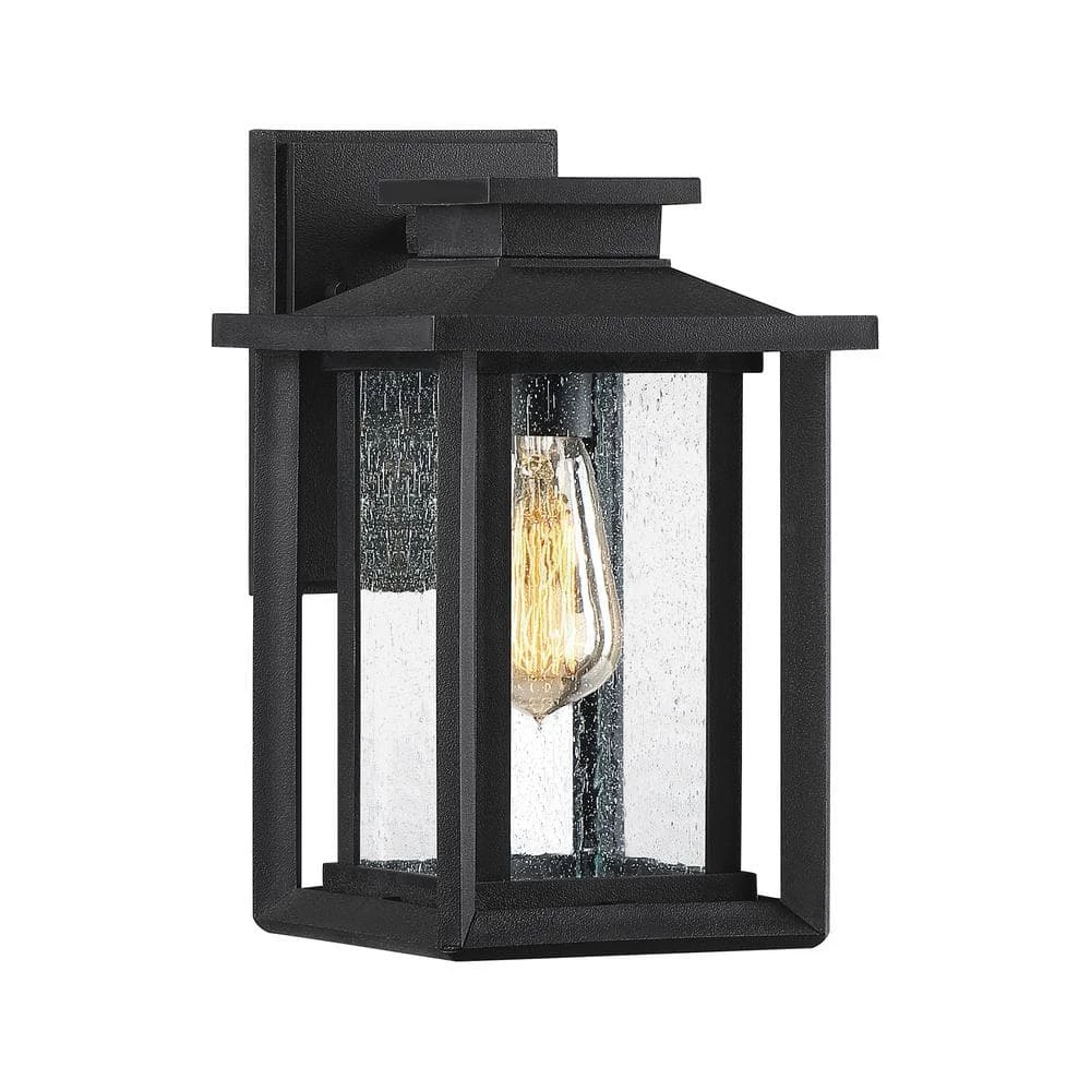 Wakefield 1-Light Earth Black Outdoor Wall Lantern Sconce by Quoizel 3 Wakefield 1-Light Earth Black Outdoor Wall Lantern Sconce by Quoizel