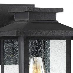 Wakefield 1-Light Earth Black Outdoor Wall Lantern Sconce by Quoizel -Quoizel Sales earth black quoizel outdoor sconces wkf8409ek 40 1000