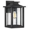 Wakefield 1-Light Earth Black Outdoor Wall Lantern Sconce by Quoizel