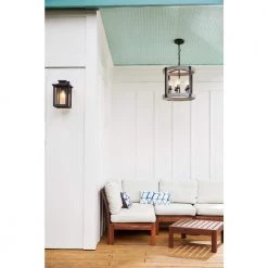 Wakefield 1-Light Earth Black Outdoor Wall Lantern Sconce by Quoizel -Quoizel Sales earth black quoizel outdoor sconces wkf8409ek fa 1000