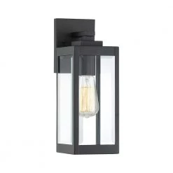 Westover 1-Light Earth Black Outdoor Wall Lantern Sconce by Quoizel