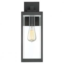 Westover 1-Light Earth Black Outdoor Wall Lantern Sconce by Quoizel 14 Westover 1-Light Earth Black Outdoor Wall Lantern Sconce by Quoizel -Quoizel Sales earth black quoizel outdoor sconces wvr8406ek 4f 1000