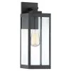Westover 1-Light Earth Black Outdoor Wall Lantern Sconce by Quoizel -Quoizel Sales earth black quoizel outdoor sconces wvr8406ek 64 1000
