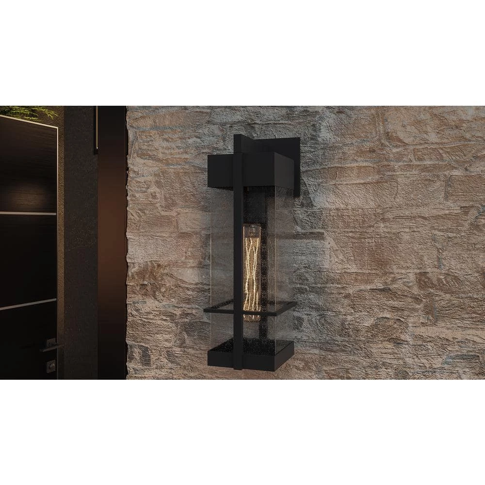 Wynn 1-Light Earth Black Outdoor Wall Lantern Sconce by Quoizel 4 Wynn 1-Light Earth Black Outdoor Wall Lantern Sconce by Quoizel - Image 2