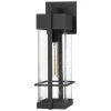 Wynn 1-Light Earth Black Outdoor Wall Lantern Sconce by Quoizel