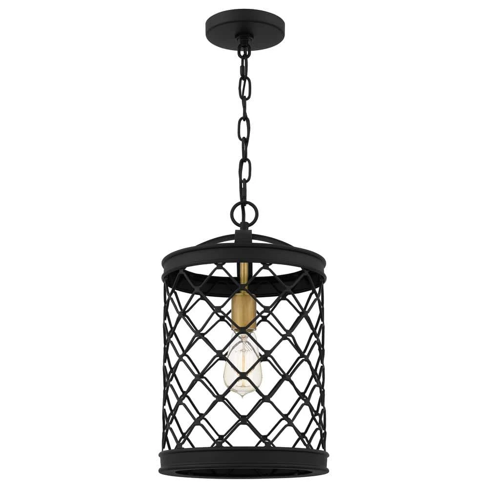 Calais 1-Light Earth Black Mini Pendant by Quoizel 3 Calais 1-Light Earth Black Mini Pendant by Quoizel