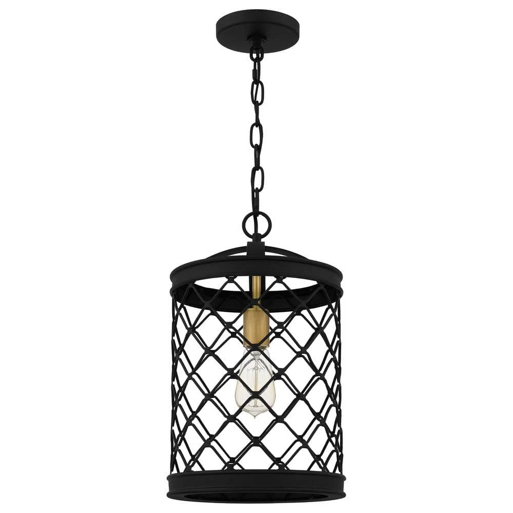 Calais 1-Light Earth Black Mini Pendant by Quoizel 5 Calais 1-Light Earth Black Mini Pendant by Quoizel - Image 3