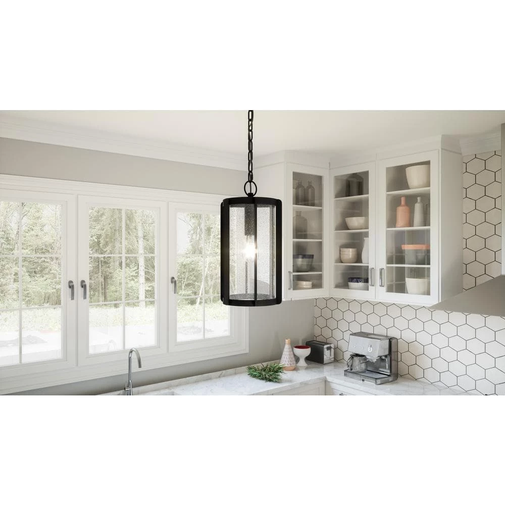 Hazel 1-Light Earth Black Mini Pendant by Quoizel 5 Hazel 1-Light Earth Black Mini Pendant by Quoizel - Image 3