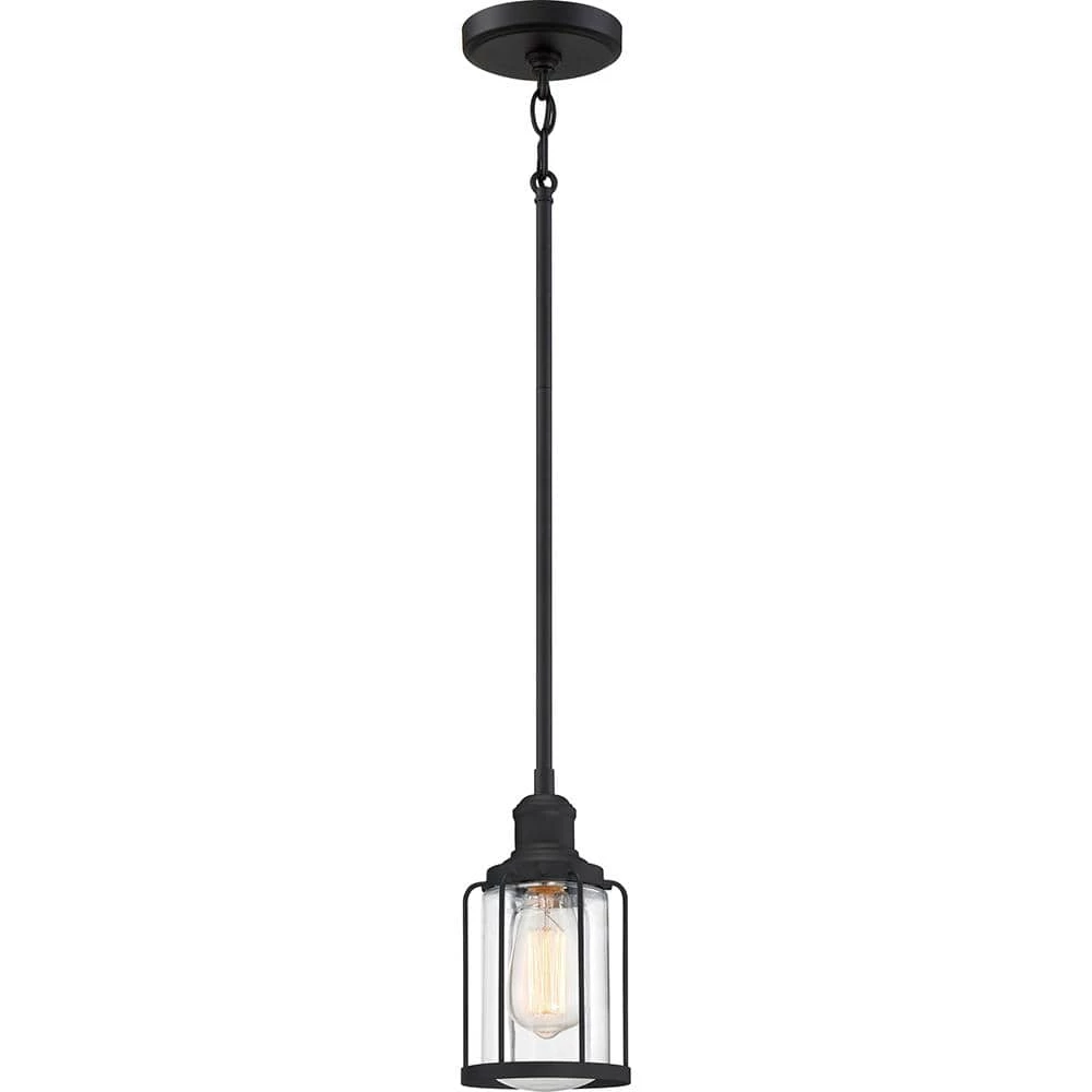 Ludlow 1-Light Earth Black Mini Pendant by Quoizel 3 Ludlow 1-Light Earth Black Mini Pendant by Quoizel
