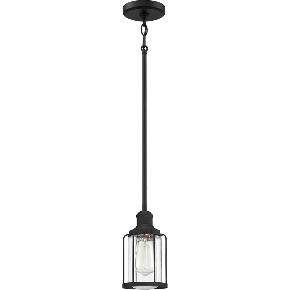 Ludlow 1-Light Earth Black Mini Pendant by Quoizel 5 Ludlow 1-Light Earth Black Mini Pendant by Quoizel - Image 3
