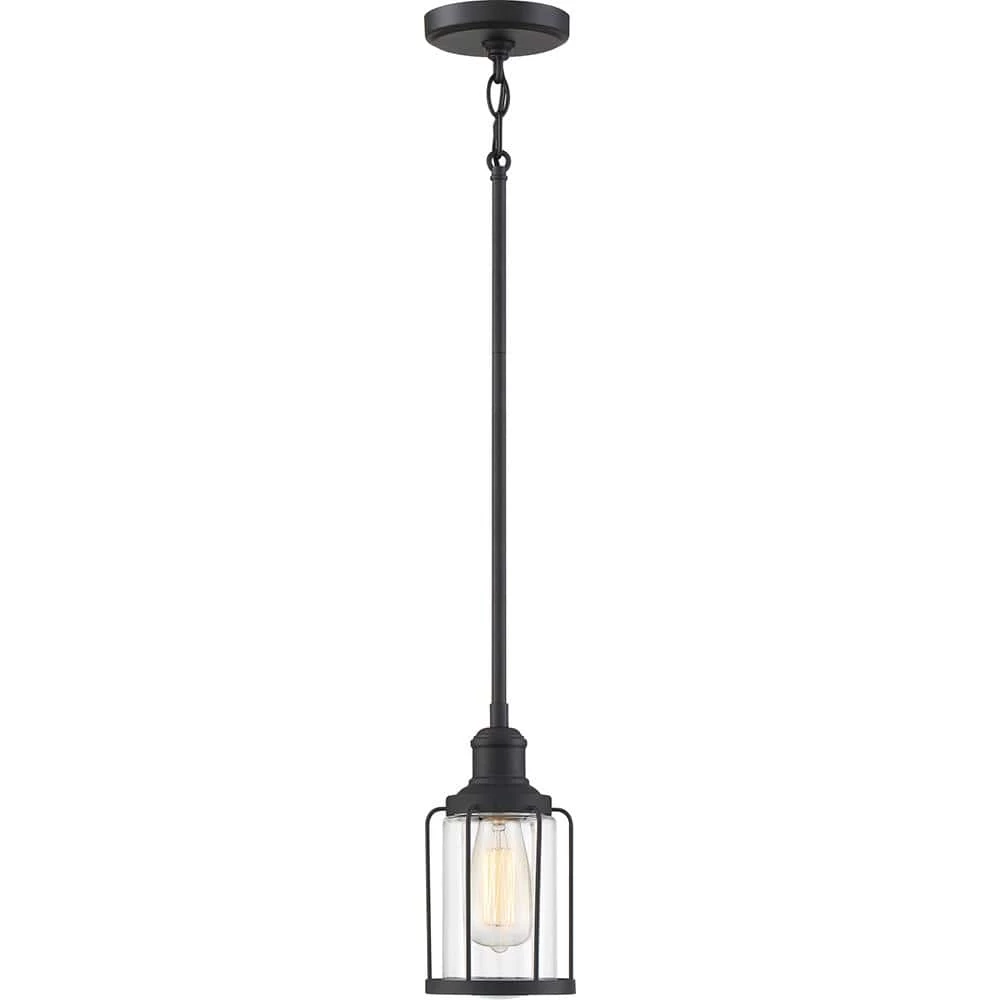Ludlow 1-Light Earth Black Mini Pendant by Quoizel 4 Ludlow 1-Light Earth Black Mini Pendant by Quoizel - Image 2